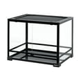 thumbnail image 2 of REPTI-ZOO 32 Gallon Large Reptile Glass Terrarium Tank,Double Hinge Door with Screen Ventilation Reptile Terrarium 23.6" x 17.7" x 17.7"(Knock-Down), 2 of 6