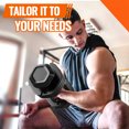 thumbnail image 7 of Adjustable Dumbbell Set, 10 in 1 Free Dumbbell for Men and Women, Black Dumbbell for Home Gym, Full Body Workout Fitness, Fast Adjust by Turning Handle (10 Gears/55 LB), 7 of 7