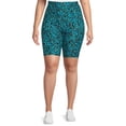 thumbnail image 5 of Terra & Sky Women’s Plus Size Bike Shorts, 10" Inseam, 2-Pack, Sizes 0X-4X, 5 of 5