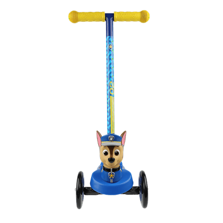 Paw Patrol Chase 3D Scooter with 3 Wheels Tilt and Turn, For Toddlers Ages 3+