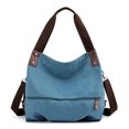thumbnail image 1 of Bolso de lona Versión coreana de gran capacidad, bolso bandolera portátil de lona para mujer, 1 of 6
