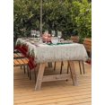 thumbnail image 2 of Outdoor Tablecloth with Umbrella Hole and Zipper, Red Plaid Christmas Rectangle Table Cloth 60x84 Inch Waterproof Tablecloth, Xmas Tree Vintage Winter Picnic Table Cover for Patio Camping, 2 of 7