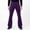 #Purple, variant on DPTALR Men's Casual Solid Color Wide Leg Flare Pants with Pockets,Coffee,Big and Tall Men S