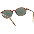 thumbnail image 4 of True Vintage Small Horn Rimmed Oval Sunglasses Slim Arms 48mm (Tortoise / Smoke), 4 of 4