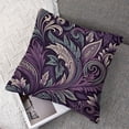thumbnail image 7 of Outdoor Square Pillow Cushion Cases Spring Leaves Pillows Dusty Purple Sage Green Leaves Greenery Outdoor Pillows Covers Gifts for Home Decor  Linen Fabric, 7 of 7
