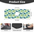 thumbnail image 2 of Vsdgher Cute Dinosaur Blue Green Kitchen Sink Splash Guard Faucet Mat -1 PC Super Absorbent Fast Drying Mat Sink Gadgets-Splash, Bathroom,Sink Mat,(15" X 5.5" ), 2 of 7