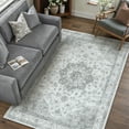 thumbnail image 5 of WIPONKEN 3x5 Area Rugs for Living Room Bedroom Dining Room Office Farmhouse, Machine Washable Non Slip Vintage Persia Rug Gray, 5 of 7