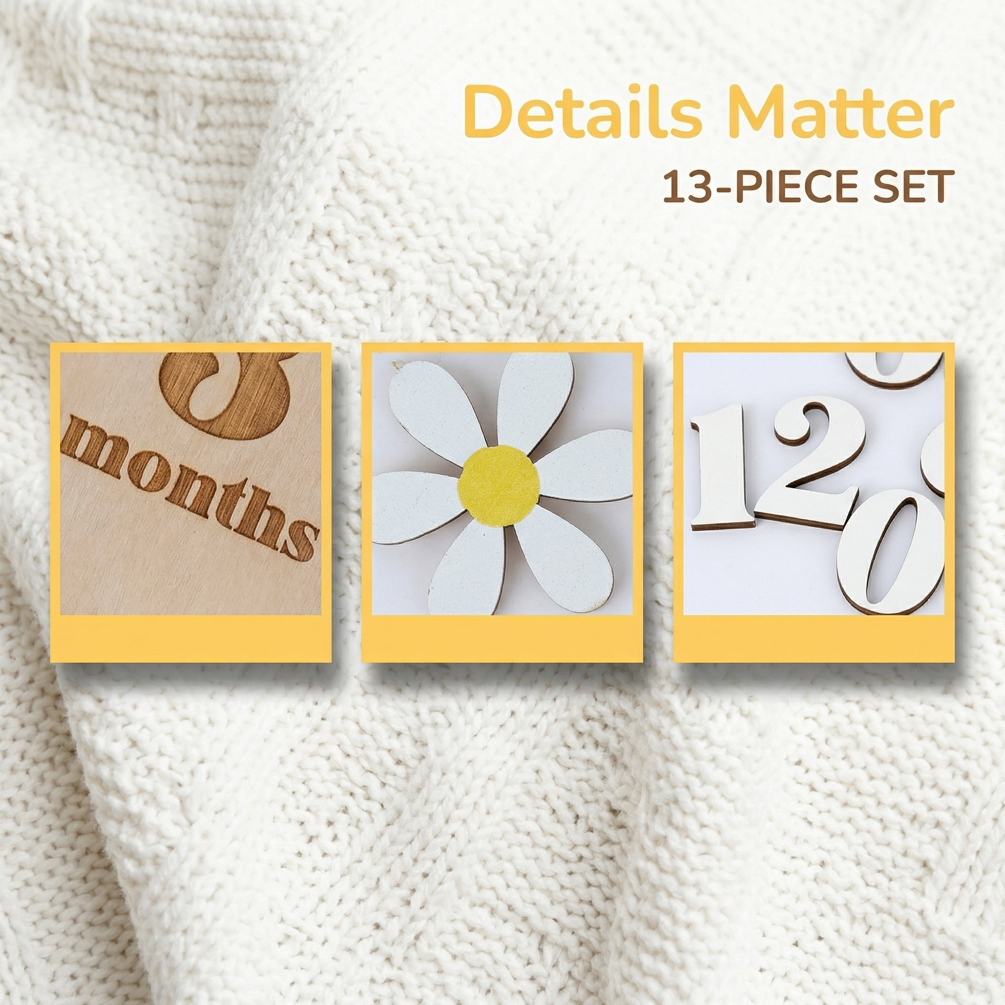 Unique Bargains Wooden Flower Wall Art Decor Layered Floral Wood Sign White 6.3in