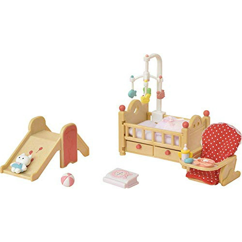 Calico Critters Baby Nursery Set with Cuddle Bear Family Doll Walmart
