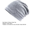 thumbnail image 6 of Mightlink Solid Color Hat Fashion Rhinestone Double-layer All-match Soft Everyday Wear Cotton Blend Women Beanie Rhinestone Flower Hat for Travel, 6 of 6