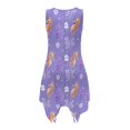 thumbnail image 4 of HELLHERO Seahorse Coral Pleated Sundress, Sleeveless Women Sleeveless Tank Dress Crew Neck Side Pockets Sleeveless Sundress, 4 of 8