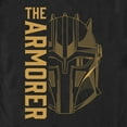 thumbnail image 2 of Men's Star Wars: The Mandalorian The Armorer Line Art Graphic Tee Black Medium, 2 of 5