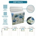 thumbnail image 7 of Table Runner Blue Poppy Table Decoration for Kitchen Dinning Spring Flowers Table Decoration for Indoor Outdoor Party Wedding Decor 13x72 Inch, 7 of 7