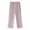 Pink, variant on YUGYXL Casual Straight Pants for Women Cotton Linen Long Pants Summer Elastic Waist Wide Leg Pants with Pockets Blue L
