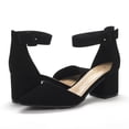 thumbnail image 2 of Zapatos DREAM PAIRS ANNEE Tacones Negros de Punta, 2 of 7