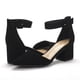 thumbnail image 2 of Zapatos DREAM PAIRS ANNEE Tacones Bajos Gruesos Negro 10, 2 of 7