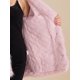 thumbnail image 5 of Abrigo de piel sintética para mujer INSPIRE CHIC, abrigo de invierno con mangas largas y solapa, color rosa, 5 of 6