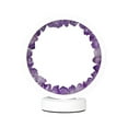 thumbnail image 4 of Crystal Night Light, Amethyst Table Lamp, Decor Circle Lamp USB Dimming Nursery Light, Natural Energy Crystal Decoration LED Night Light with Soft Light for Bedroom and Home C4G7, 4 of 8