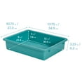 thumbnail image 2 of ECR4Kids Letter Size Plastic Tray Orgainzer with Lids, Small, Storage Bins, Contemporary, 10-Piece, 2 of 9