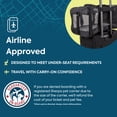 thumbnail image 2 of Sherpa Original Deluxe Travel Pet Carrier, Airline Approved & Guaranteed On Board - Black, Medium, 2 of 12