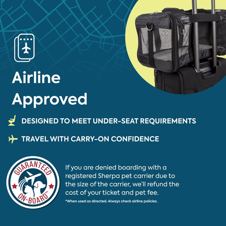 Sherpa Original Deluxe Pet Carrier Lサイズ Sherpa Original Deluxe Travel Pet Carrier, Airline Approved