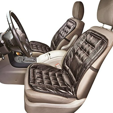 Collections Etc Leather Elastic Strap Car Seat Cushion Walmart Com