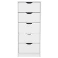 thumbnail image 6 of CoSoTower Dresser Kamran, Five Drawer Narrows, White Finish, 6 of 7
