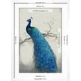 thumbnail image 5 of Art.com Peacock Blue II Art Print by Tim OToole, White Frame Wall Art, 17" x 23", 5 of 5