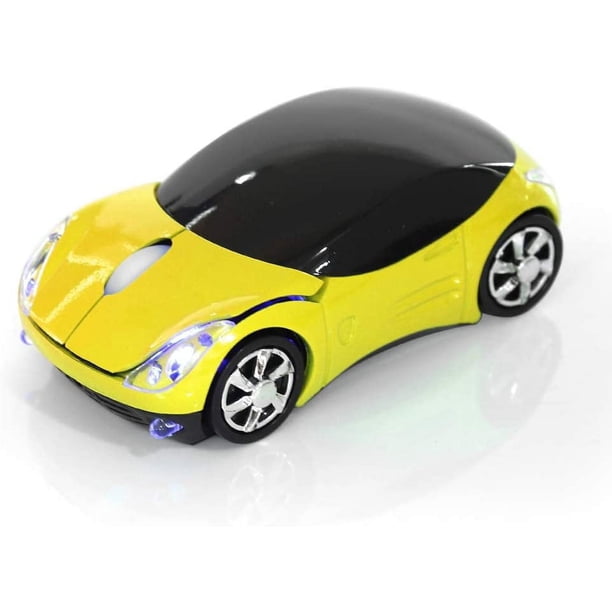 Ratón inalámbrico para niños, ratón inalámbrico 2.4G con receptor USB, ratón inalámbrico para coche, ratón óptico Bluetooth 1600DPI para ordenador portátil, PC, tableta, juegos, oficina, Mac/Win Adepaton YZY1463-4