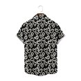 thumbnail image 4 of Fewfanhot Men's Shirts Hawaiian Valentine's Day Heart Print Button Down Short Sleeve Casual Fashion Shirt, 4 of 6