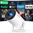 thumbnail image 1 of Mini proyector YINCODI nativo 1080P con WiFi 6 y Bluetooth 5.2, 1 of 8