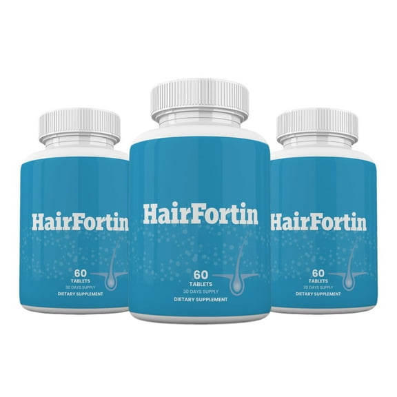(3 Pack) Hair Fortin Vitamins Advanced Formula for Hair Growth Support*, HairFortin Capsules - 180 Count