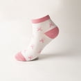 thumbnail image 4 of Yuanlong Socks Women And Men Pink Ribbon Breast Cancer Awareness Ankle Socks Outdoor Sports Breathable Short Tube Socks, 4 of 4