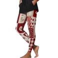 thumbnail image 2 of Roncen Womens Ultra Soft Brushed Christmas Day Leggings Pants Ankle Length Black Daily Deal​​, 2 of 9