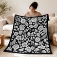 thumbnail image 2 of CHJK DIY Coloring Blanket with 24 Colors Markers, 50"X59" Soft Cozy Doodle Throw Blankets, Giant Doodle Coloring Blanket for Adults, Washable, 2 of 7