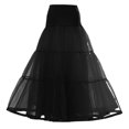 thumbnail image 2 of QSAWXQZ Women's Tiered Tulle Petticoat Maxi a-line Skirt for Prom Evening Black 2XL, 2 of 10