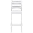 thumbnail image 6 of Pemberly Row 29.5" Outdoor Stackable Resin Bar Stool in White - Set of 2, 6 of 9