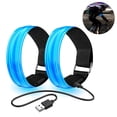 thumbnail image 2 of 2 Pack Running Light for Runners Rechargeable LED Armband Reflective Running Gear, LED Light Up Band for Joggers Bikers Walkers, 2 of 9