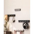 thumbnail image 2 of Gancho plegable invisible creativo para baño, cocina, sala de estar, armario de pared, gancho de 1 a 6 filas, gancho para ropa, gancho para abrigo, gancho para ropa, 2 of 6