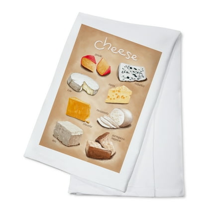 

Cheese Varieties (100% Cotton Tea Towel Decorative Hand Towel Kitchen and Home)