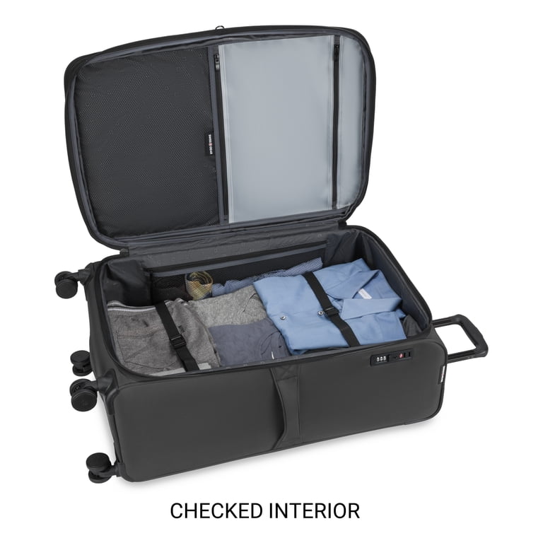 【dora1017】or slow 105W サイズS SWISSGEAR Stride 3-Piece Expandable Spinner Luggage Set, Dark Gray