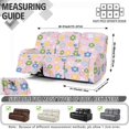 thumbnail image 7 of Xoenoiee Colorful Daisy Heart Print Recliner Covers for 3 Seater Reclining Stretch Sofa Slipcover Soft Washable Furniture Protector for Dogs and Pets, 7 of 7