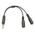 thumbnail image 2 of 3.5mm Earphone Headphone Male to 2 Female Y Splitter Audio Mic Adapter Cable For, 2 of 7