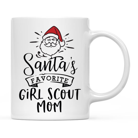 Koyal Wholesale Santa Claus Ceramic Coffee Mug, Girl Scout Mom