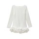thumbnail image 4 of HH TRAF Vestido de ballet estilo europeo americano de moda femenina Vestido mini de manga larga Vestido de verano para mujer Vestido de playa liso con cuello redondo para mujer, 4 of 5