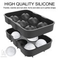 thumbnail image 6 of Gustave Ice Cube Trays Silicone (Pack of 2), Large 4 Cavity Sphere Ice Cube Molds with Funnel, for Whiskey and Cocktails & Bourbon, Reusable and BPA Free "4 Cavity", 6 of 11