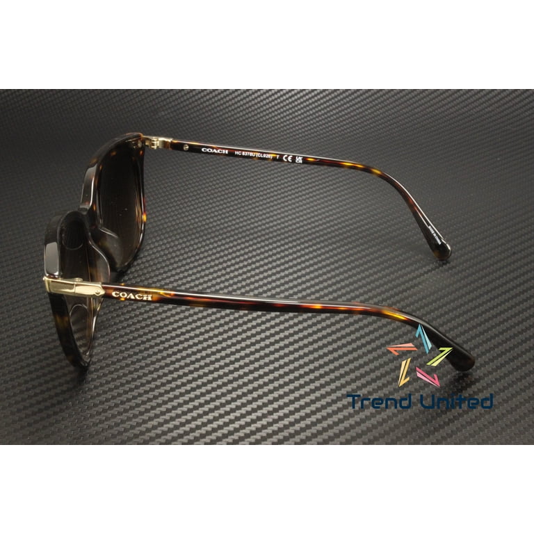 COACH Tortoise Cat-Eye Sunglasses with Dark Lenses Oversized Cat Eye Sunglasses | Eyewear | Coach | COACH® main image 4