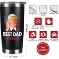 thumbnail image 4 of Dad Birthday Gift for Dad Best Dad Ever Gifts Dad Gifts from Daughter Gifts for Dad Who Wants Nothing Fathers Day Mug Gifts from Son Presents for Dad Stuff Gifts for Dad Tumbler New Dad Gifts, 4 of 6
