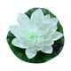 thumbnail image 1 of Lámpara solar con forma de flor de loto para iluminar piscinas y jardines exteriores. blanco, 1 of 9