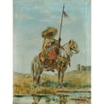 thumbnail image 2 of Franz Josef Georg Illem 15x18 Black Ornate Wood Framed Double Matted Museum Art Print Titled - Mexican on Horseback (1887), 2 of 5
